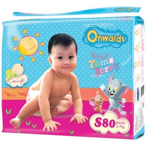 Onwards baby diapers (Mega pack) - S80 (for babies 3-7kg)