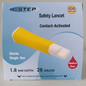 1-STEP SAFETY LANCET 100S