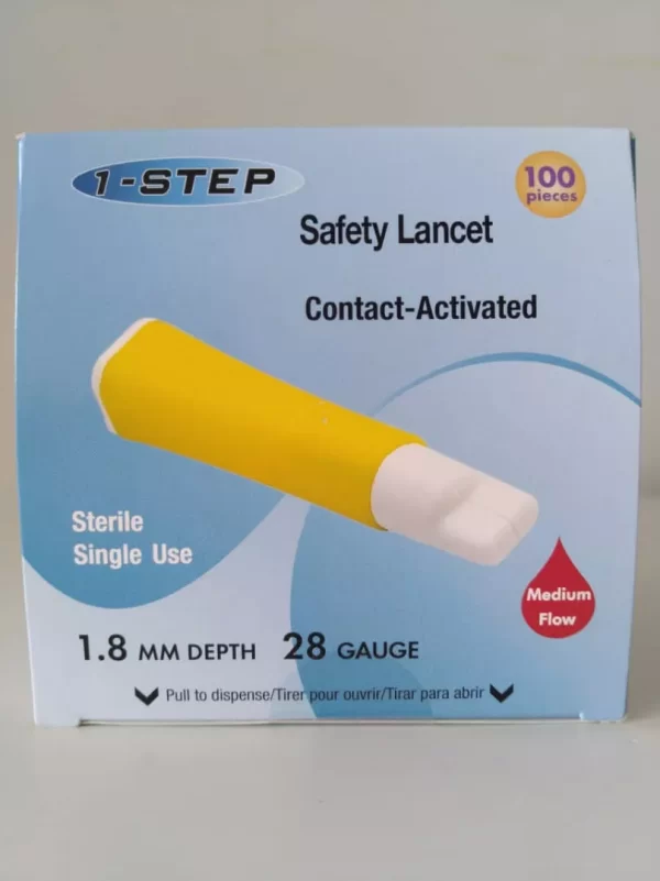 1-STEP SAFETY LANCET 100S