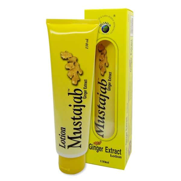 Mustajab Ginger Extract Lotion 130ml (Yellow)