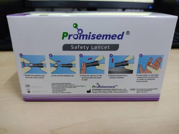 Promisemed Safety Lancet 28g or 1.8mm 100's