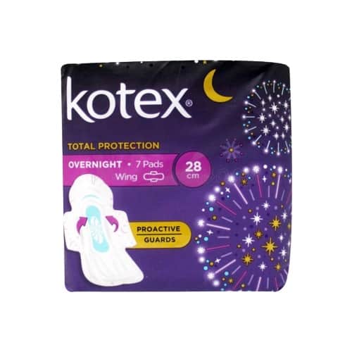 Kotex Total Protection Overnight Wing 28cm 7s