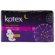 Kotex Total Protection Overnight Wing 32cm 12s