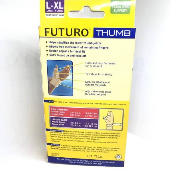 Futuro 45842 Deluxe Thumb Stabilizer (L-XL)
