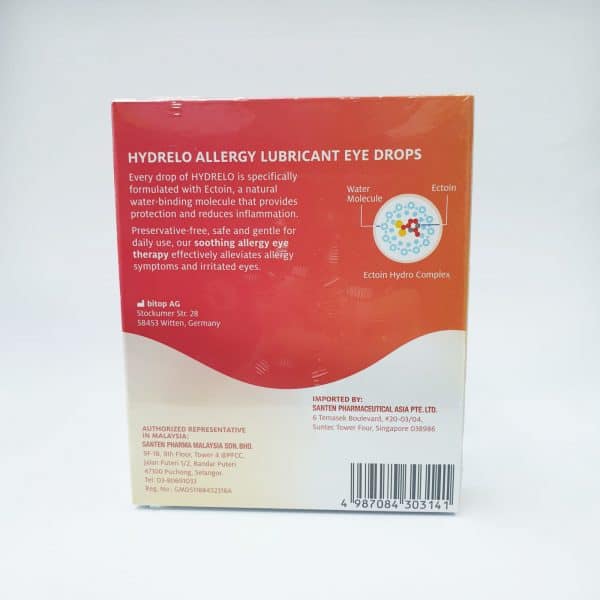 Hydrelo Allergy Lub Drops 2% (0.5ml X 10s)