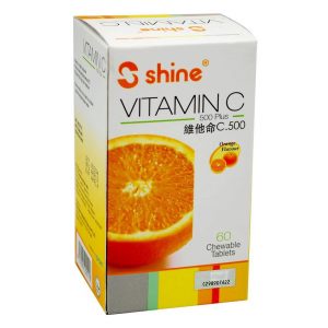 Shine Vitamin C 500mg Chewable Tablets 60s