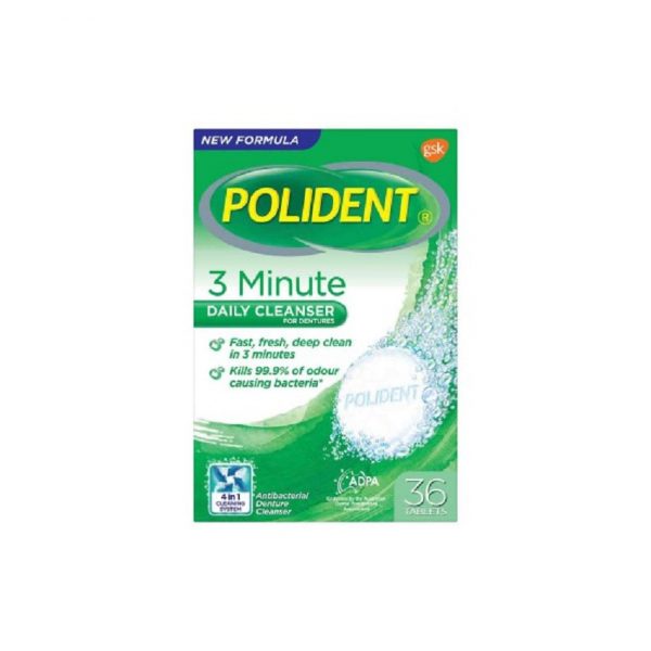 POLIDENT DAILY CLEANSER FOR DENTURES